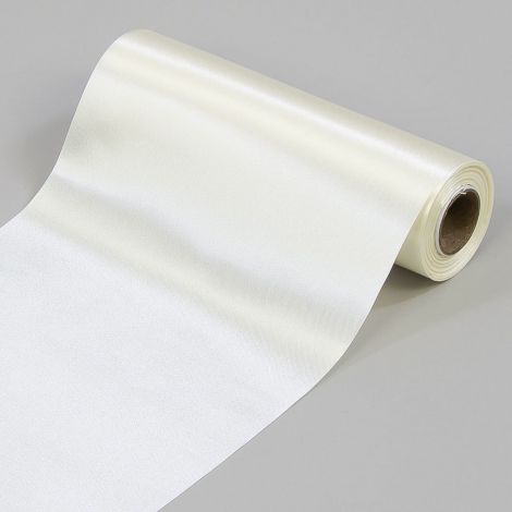 Satyna w rolce Akces 16cm x 10m Kremowa jasna